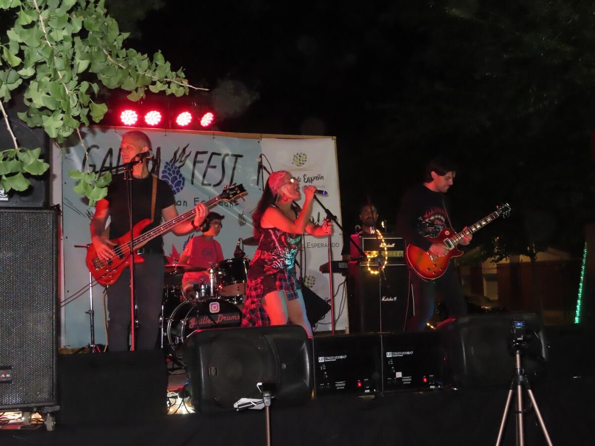 Guille tocando con Wild Paradise, tributo a Guns N' Roses